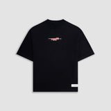 Italy Boxy Fit T-Shirt - Jet Black