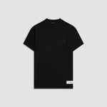 Black Muscle Fit t-shirt with embroidered monogram and slim fit | MONOIC 