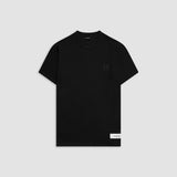 Black Muscle Fit t-shirt with embroidered monogram and slim fit | MONOIC 