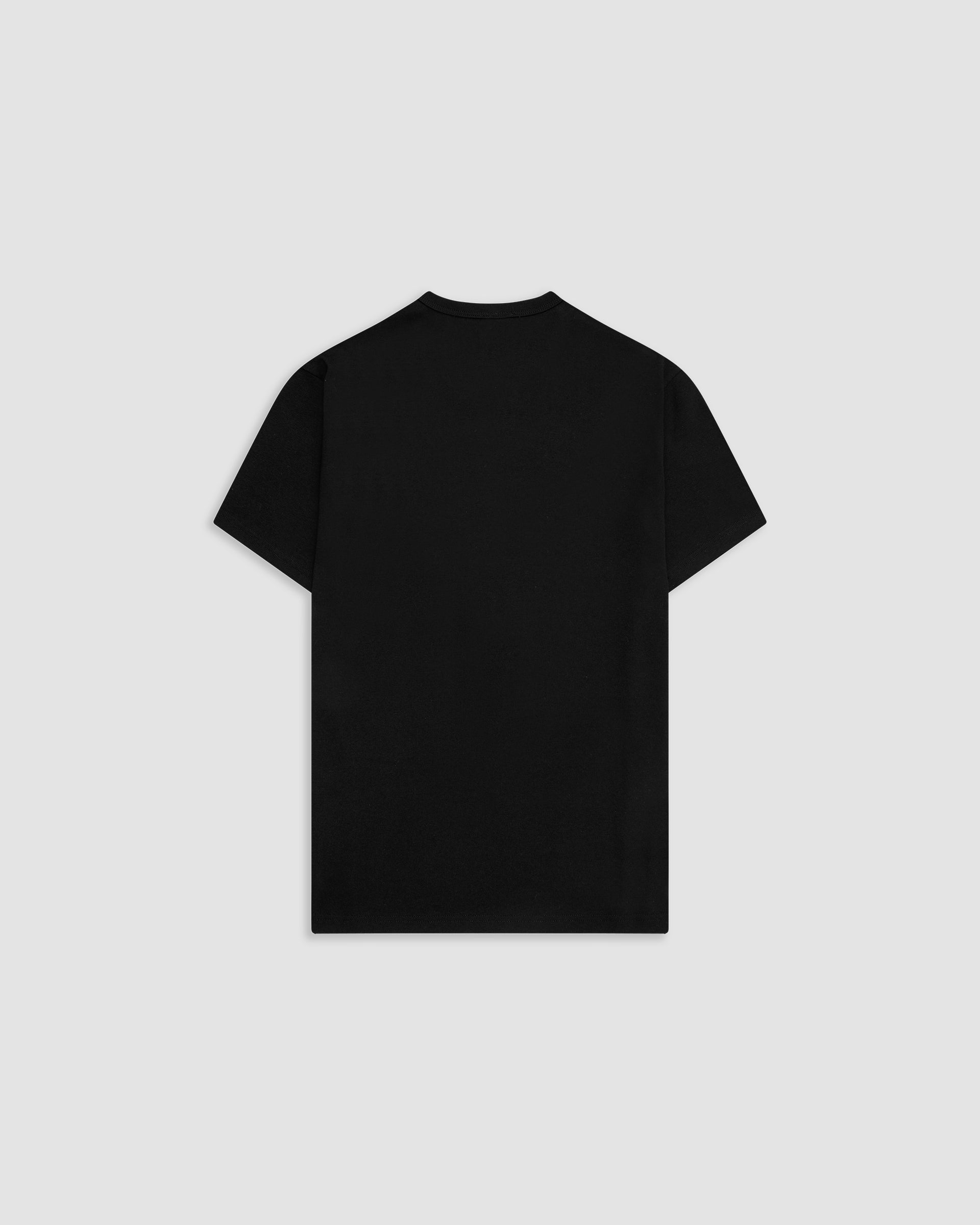Black Muscle Fit t-shirt with embroidered monogram and slim fit | MONOIC 