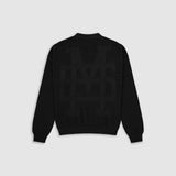 Knit Monogram Sweater - Dark Black
