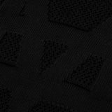Knit Monogram Sweater - Dark Black