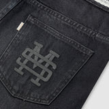 Flared Pants - Distressed Black