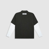 Checkered Double Sleeve Shirt – Dark green