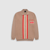 Zip Mechanic Knitted Shirt - Khaki