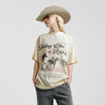 Camiseta Feeling Like a Rockstar Crema | Camisetas Rodeo | Monoic Studios