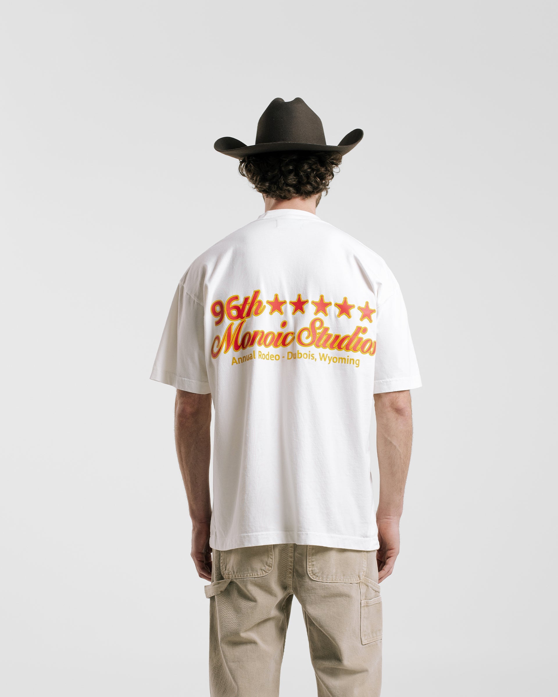 Camiseta rodeo Stars Blanco | Camisetas Rodeo | Monoic Studios