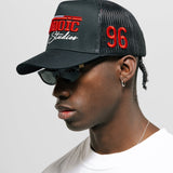 Monza Cap – Dark Black