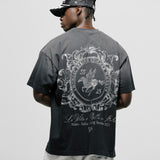 Oversized cavallo T-Shirt – Distressed Black