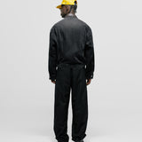 Aviator Denim Jacket - Distressed Black