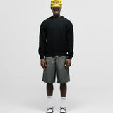 Knit Monogram Sweater - Dark Black
