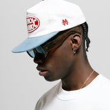 Milano Cap – Off White & Denim