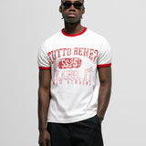 Tutto Bene Ringer Fit T-Shirt - Bone white