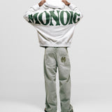Supremo Double Zip Hoodie - Heather Grey