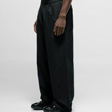 Striped Trousers -  Black