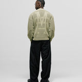 Knit Monogram Sweater - Olive Green