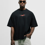 Italy Boxy Fit T-Shirt - Jet Black