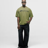 Riva Boxy Fit T-Shirt - Olive Green