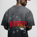 Oversized Monza T-Shirt – Faded Gradient Black