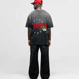 Oversized Monza T-Shirt – Faded Gradient Black