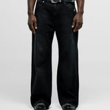 Flared Pants - Distressed Black