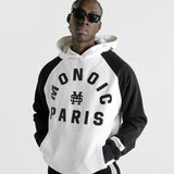 Raglan Hoodie Monoic Paris - Black & White