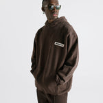 Hoodie Oversized Fit Cafe Chocolate oscuro | Hoodies Timeless | Monoic Studios