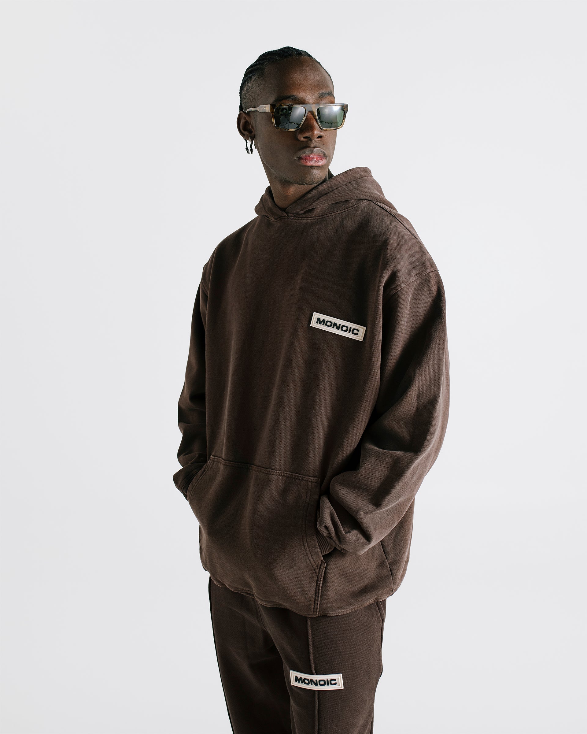 Hoodie Oversized Fit Cafe Chocolate oscuro | Hoodies Timeless | Monoic Studios