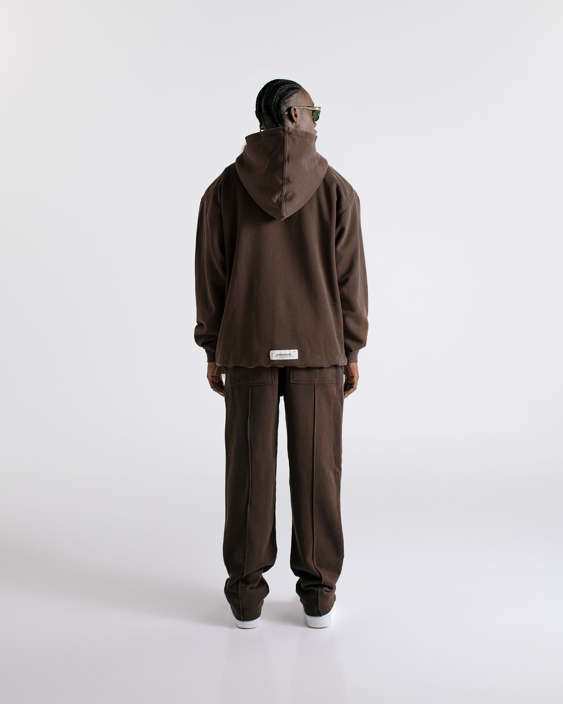 Hoodie Oversized Fit Cafe Chocolate oscuro | Hoodies Timeless | Monoic Studios