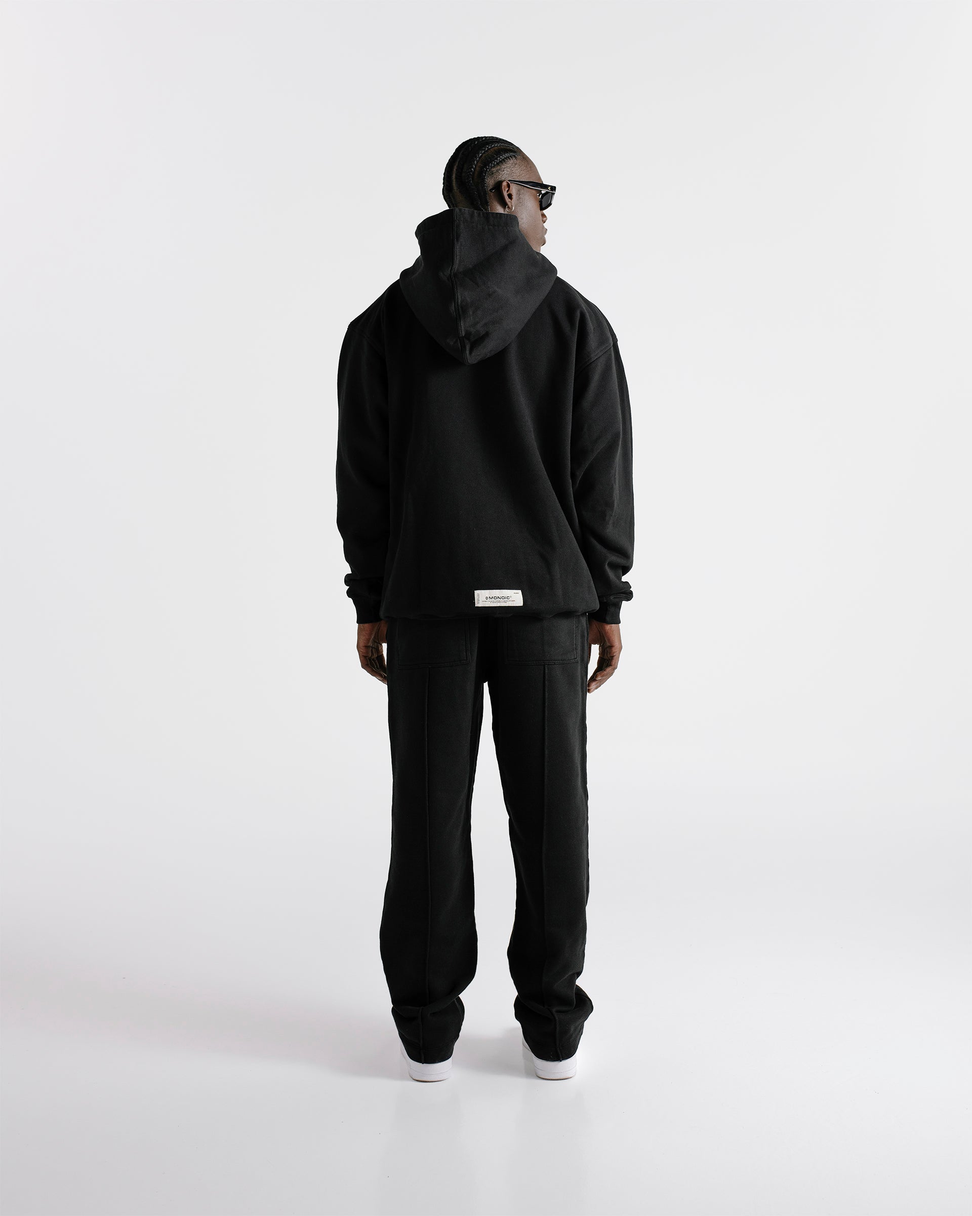 Hoodie Oversized Fit Negro Oscuro | Hoodies Timeless | Monoic Studios