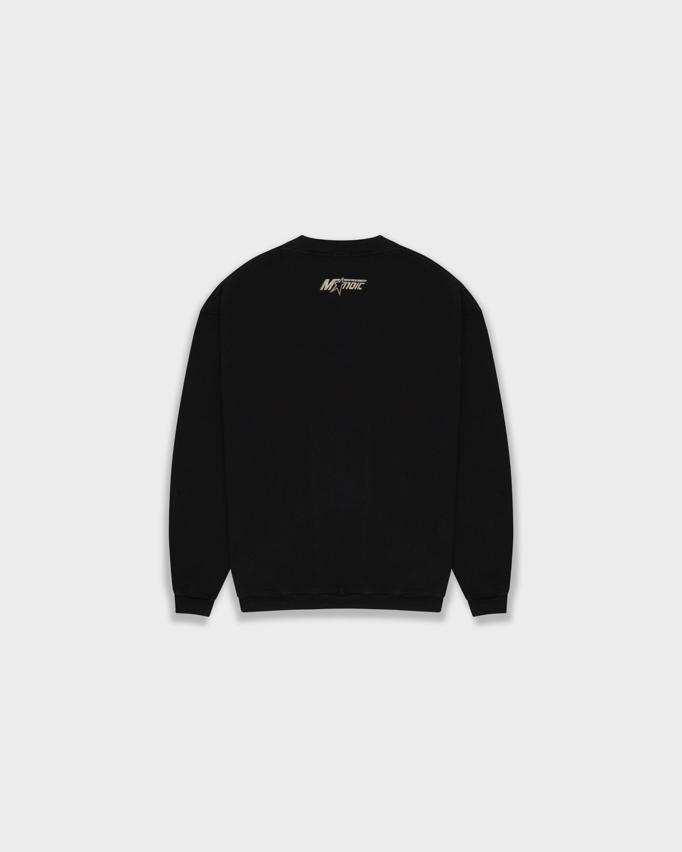 Crewneck World Negro | Crewnecks Monoic Airways | Monoic Studios