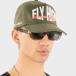 Gorra Fly High Verde Oliva | Gorras Monoic Airways| Monoic Studios