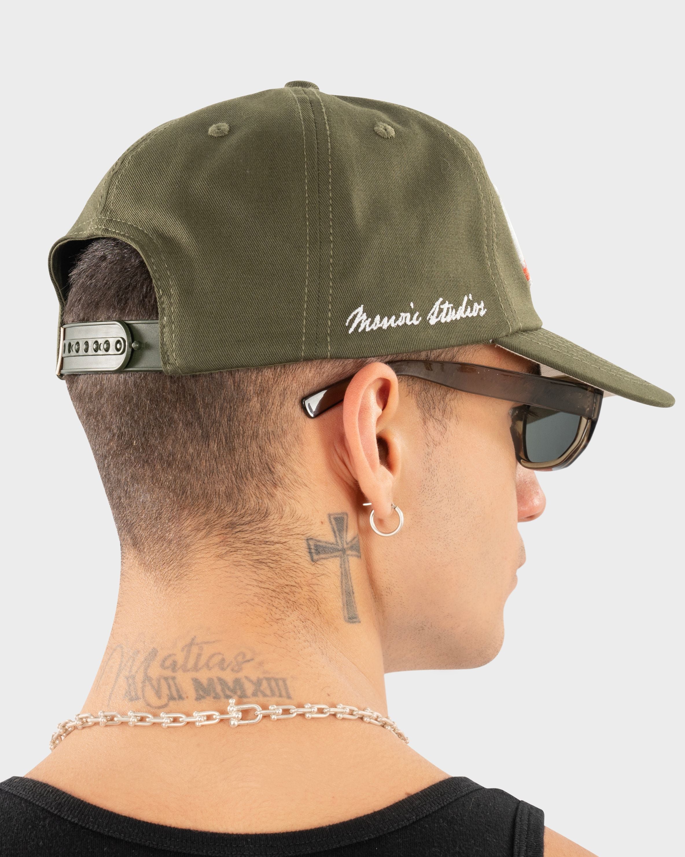 Gorra Fly High Verde Oliva | Gorras Monoic Airways| Monoic Studios
