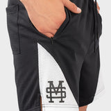Mesh Shorts Monogram Negro | Shorts Monoic Airways | Monoic Studios