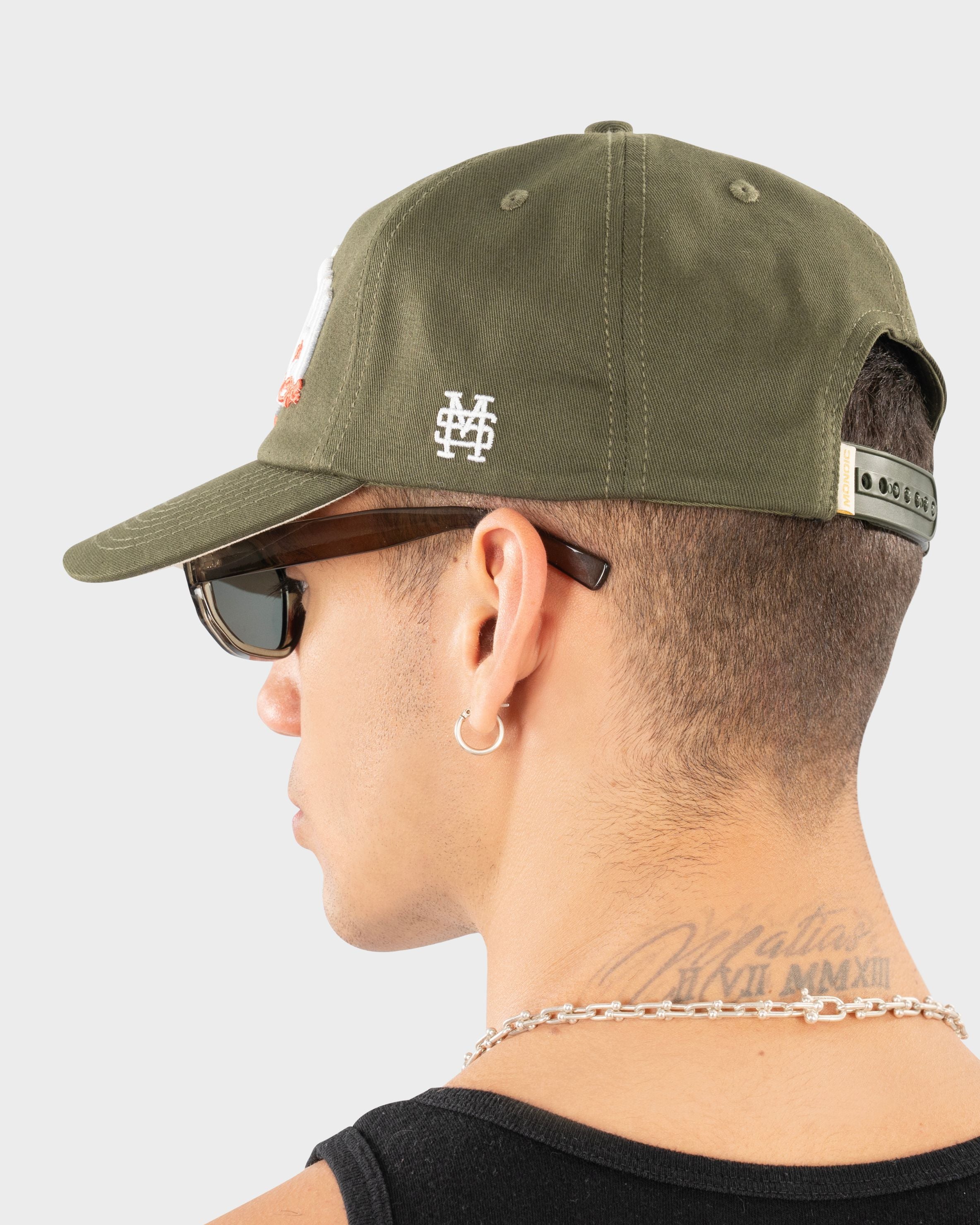 Gorra Fly High Verde Oliva | Gorras Monoic Airways| Monoic Studios