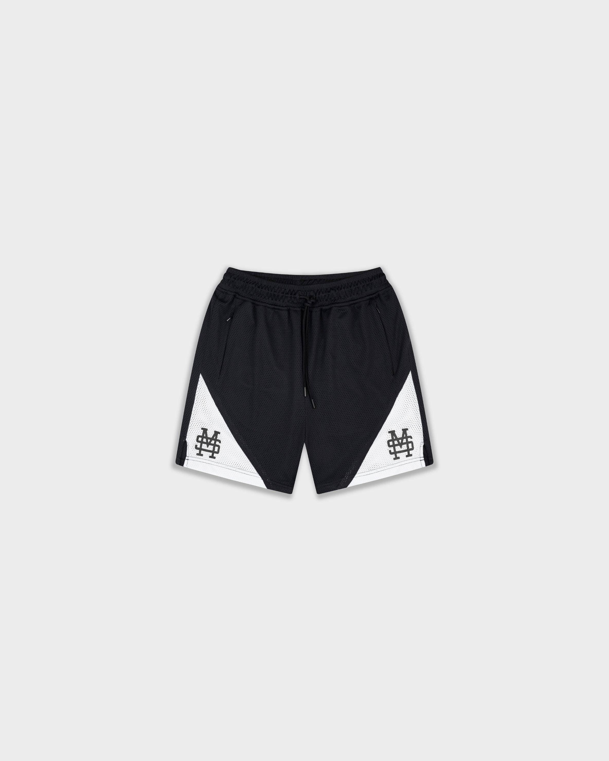 Mesh Shorts Monogram Negro | Shorts Monoic Airways | Monoic Studios
