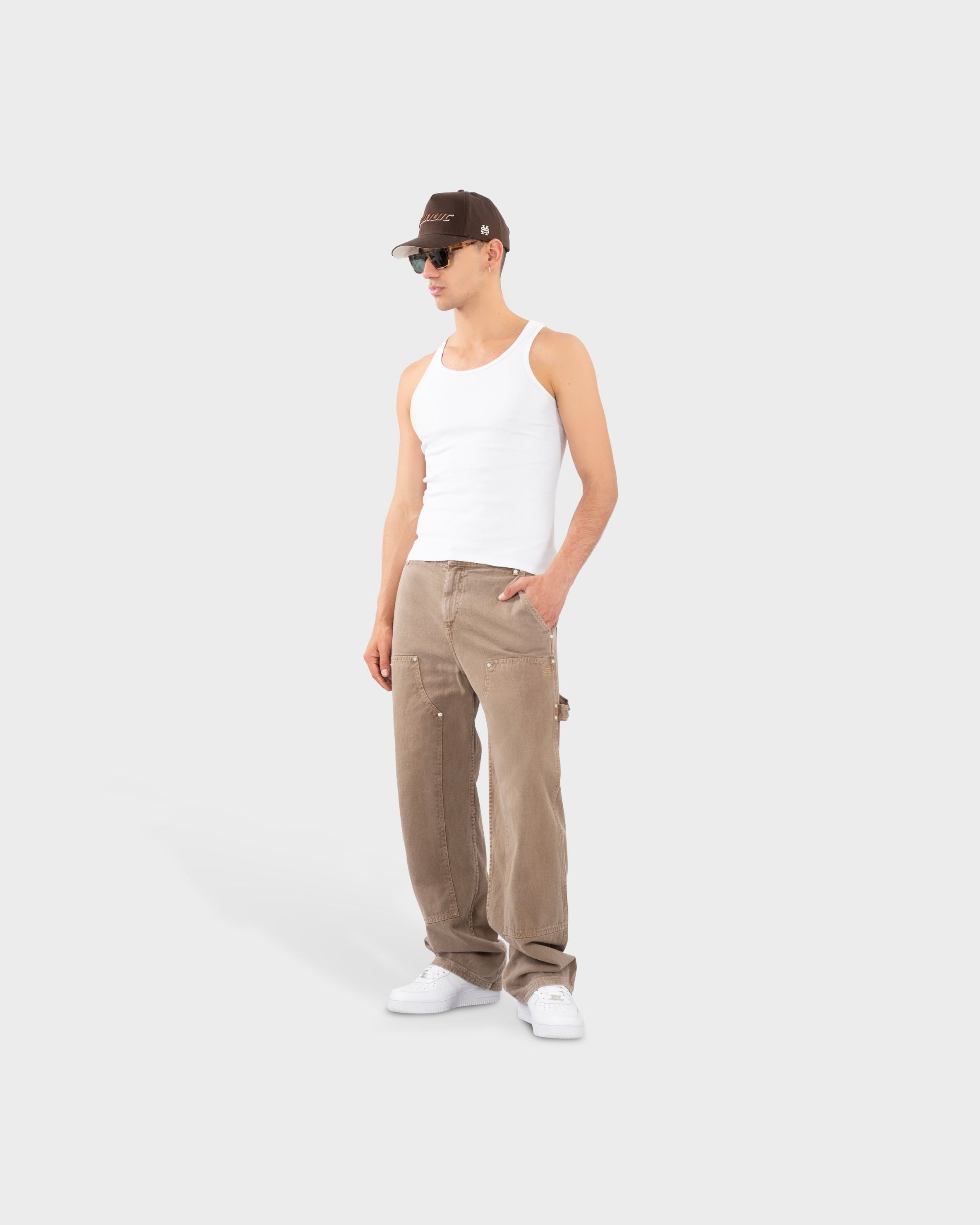 Pantalon Carpintero Café | Pantalones Monoic Airways | Monoic Studios